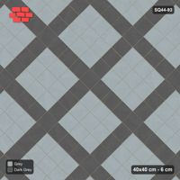 Interlock (Pasco) 40x40 cm · SQ44-93 · Diagonal Plaza Grid