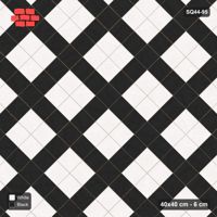Interlock (Pasco) 40x40 cm · SQ44-95 · Diagonal Plaza Grid, Tight