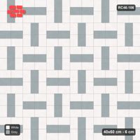 Interlock (Pasco) 40x60 cm · RC46-106 · Basketweave, Weave with Accent Spine in 38F Kerb Frame