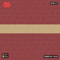 Interlock (Pasco) 40x60 cm · RC46-117 · Running Bond 1/3, Feature Course