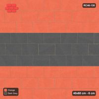Interlock (Pasco) 40x60 cm · RC46-138 · Running Bond 1/3, Feature Band in 54B Kerb Frame
