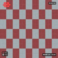 Interlock (Pasco) 40x60 cm · RC46-142 · Vertical Stack Bond, Checker Blocks 2x2