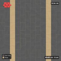 Interlock (Pasco) 40x60 cm · RC46-146 · Vertical Running Bond 1/2, Twin Feature Courses