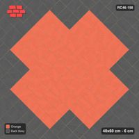Interlock (Pasco) 40x60 cm · RC46-158 · Diagonal Parquet, Accent Edge Course