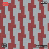 Interlock (Pasco) 40x60 cm · RC46-160 · Stepped Herringbone (3:2), Zigzag Stripes