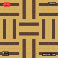Interlock (Pasco) 40x60 cm · RC46-165 · Double Basketweave, Weave with Accent Spine in 54H Kerb Frame