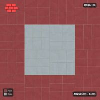 Interlock (Pasco) 40x60 cm · RC46-180 · Basketweave, Centre Medallion in 54B Kerb Frame