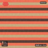 Interlock (Pasco) 40x60 cm · RC46-221 · Running Bond 1/2, Three-Tone Courses