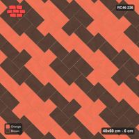 Interlock (Pasco) 40x60 cm · RC46-226 · Stepped Chevron (3:2), Diagonal Stripes