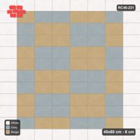 Interlock (Pasco) 40x60 cm · RC46-231 · Stack Bond, Checker with Edge Course