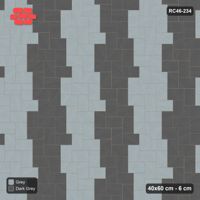 Interlock (Pasco) 40x60 cm · RC46-234 · Stepped Herringbone (3:2), Zigzag Bands