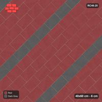 Interlock (Pasco) 40x60 cm · RC46-25 · Third-bond 45 degrees with diagonal stripes