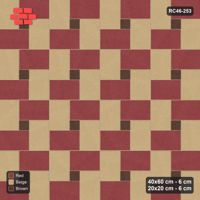 Interlock (Pasco) 40x60 cm · RC46-253 · Pinwheel CW, 20x20 Centres, H/V Planks - Tuscany