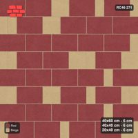 Interlock (Pasco) 40x60 cm · RC46-271 · Roman 40 Course Mix, By Length - Terracotta