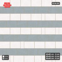 Interlock (Pasco) 40x60 cm · RC46-283 · Roman 40 Course Mix, Course Bands - Salt & Pepper