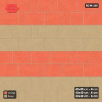 Interlock (Pasco) 40x60 cm · RC46-285 · Roman 40 Course Mix, Double Course Bands - Clay Court