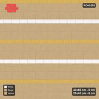 Interlock (Pasco) 40x60 cm · RC46-293 · Course Stripes 40+20 2+1, Big Plain, Small Two-Tone - Golden Sand