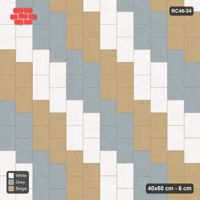 Interlock (Pasco) 40x60 cm · RC46-34 · Vertical half-bond with diagonal steps