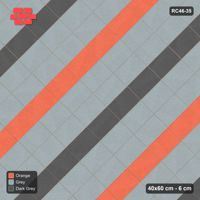 Interlock (Pasco) 40x60 cm · RC46-35 · Stack bond 45 degrees with diagonal stripes
