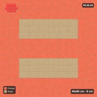 Interlock (Pasco) 40x60 cm · RC46-45 · Soldier border and feature band around stack field