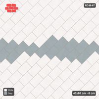 Interlock (Pasco) 40x60 cm · RC46-67 · Diagonal Running Bond, Feature Band