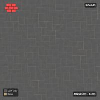 Interlock (Pasco) 40x60 cm · RC46-93 · Stepped Herringbone (3:2), Single Tone in 38H Kerb Frame
