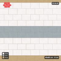 Interlock (Pasco) 40x60 cm · RC46-95 · Running Bond 1/2, Feature Band and Edge