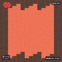 Interlock (Pasco) 40x80 cm · RC48-102 · Vertical Running Bond 1/4, accent edge course