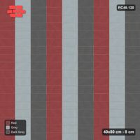 Interlock (Pasco) 40x80 cm · RC48-120 · Stack Bond, three-tone columns