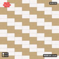 Interlock (Pasco) 40x80 cm · RC48-123 · Stack Bond, diagonal steps