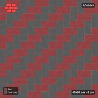 Interlock (Pasco) 40x80 cm · RC48-141 · Herringbone 90, two-tone legs