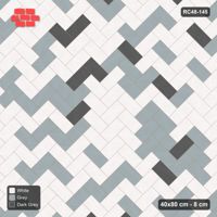 Interlock (Pasco) 40x80 cm · RC48-145 · Herringbone 45, soft blend