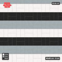 Interlock (Pasco) 40x80 cm · RC48-147 · Basketweave, three-tone courses