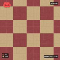 Interlock (Pasco) 40x80 cm · RC48-150 · Basketweave, two-unit checker