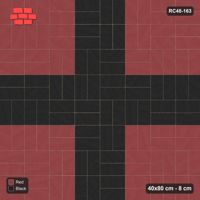 Interlock (Pasco) 40x80 cm · RC48-163 · Double Basketweave, cross feature