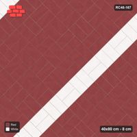 Interlock (Pasco) 40x80 cm · RC48-167 · Diagonal Parquet, every 6th course accent