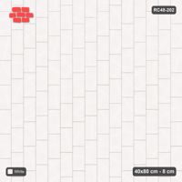 Interlock (Pasco) 40x80 cm · RC48-202 · Vertical Running Bond 1/4, Solid