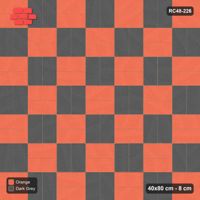 Interlock (Pasco) 40x80 cm · RC48-226 · Basketweave, checker in Kerb 30H_20 Frame