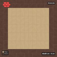 Interlock (Pasco) 40x80 cm · RC48-236 · Stretcher Border (2 courses), Vertical Stack Field, Sandstone