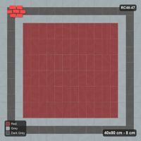 Interlock (Pasco) 40x80 cm · RC48-47 · Triple Stretcher Border, Vertical Stack