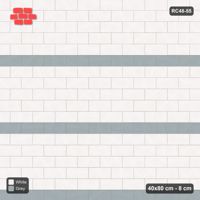 Interlock (Pasco) 40x80 cm · RC48-55 · Running Bond 1/2, every 6th course accent