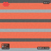 Interlock (Pasco) 40x80 cm · RC48-73 · Running Bond 1/3, banded accent courses