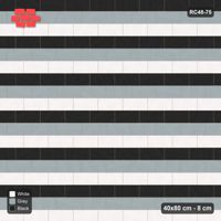 Interlock (Pasco) 40x80 cm · RC48-75 · Running Bond 1/3, three-tone courses