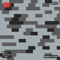 Interlock (Pasco) 40x80 cm · RC48-79 · Running Bond 1/3, soft blend
