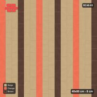 Interlock (Pasco) 40x80 cm · RC48-83 · Vertical Running Bond 1/3, banded accent courses