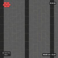 Interlock (Pasco) 40x80 cm · RC48-86 · Vertical Running Bond 1/3, every 6th course accent