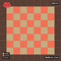 Interlock (Pasco) 50x50 cm · SQ55-101 · Stack Bond - Chess Board with Border