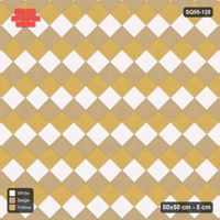 Interlock (Pasco) 50x50 cm · SQ55-120 · 45 Degree Stack - Tri-tone Diagonal Chess