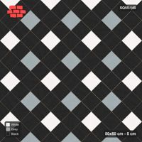 Interlock (Pasco) 50x50 cm · SQ55-140 · 45 Degree Stack - Sparse Accent Studs