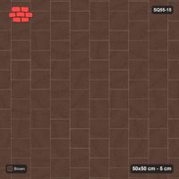 Interlock (Pasco) 50x50 cm · SQ55-15 · Vertical Running Bond 1/2 - Single colour - Kerb Frame